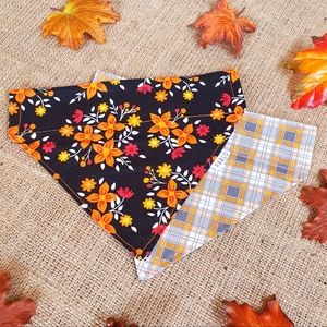 š¶ 3 for $15 * Pablo Fall Floral Plaid Cotton Dog Bandana